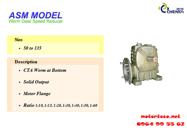 MoTor Giảm Tốc ChenTa - ASM