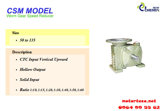 Hộp Giảm Tốc Chenta - CSM