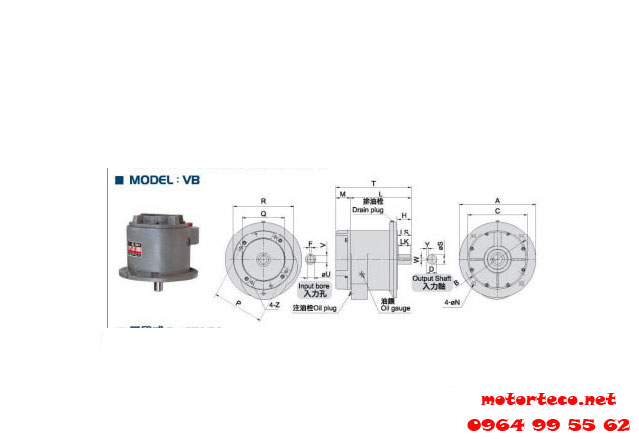 MoTor Giảm Tốc Liming VB